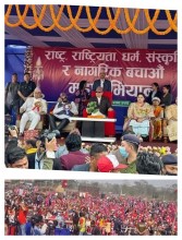 पूर्व राजा ज्ञानेन्द्र शाह राप्रपाबाहेकको समूह परिचालन गर्दैछन्